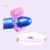 Cock ring vibrator ring silicone sex toys dick ring pink butterfly men sex toys